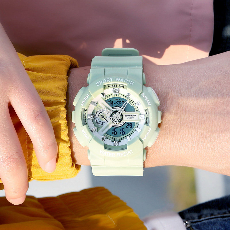 亲爱热爱韩商言李现杨紫同款电子表 三达手表国产腕表