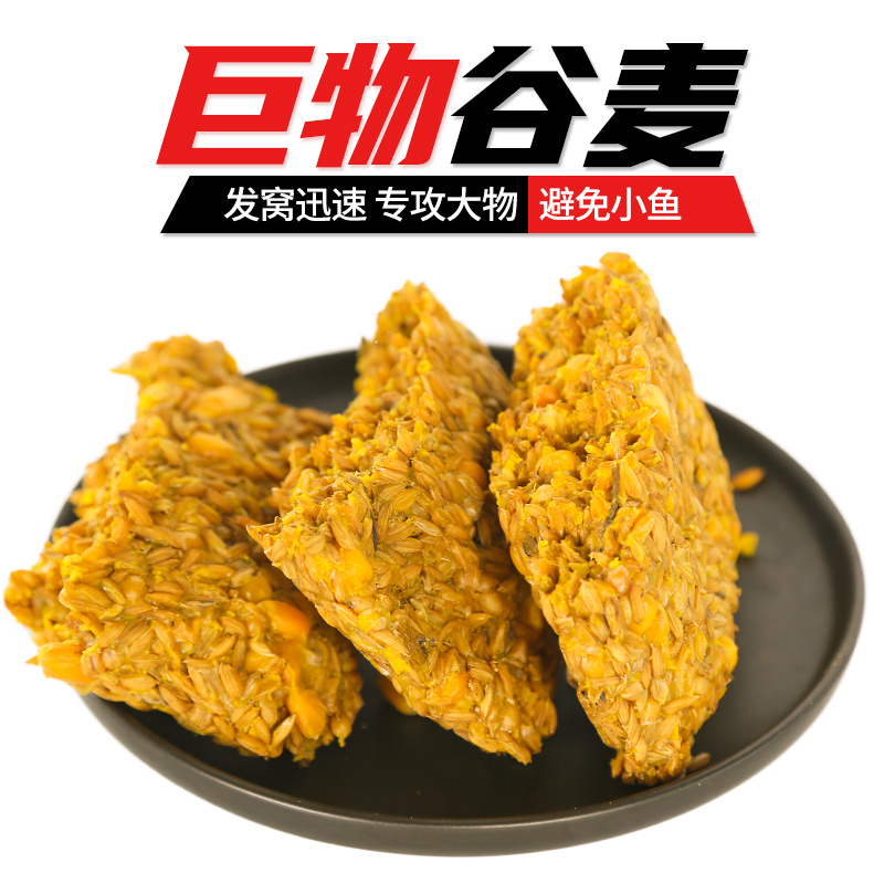 谷麦钓法逗钓打窝饵料野钓水库鲫鱼鲤鱼草鱼玉米小麦发酵鱼食窝料 - 图2