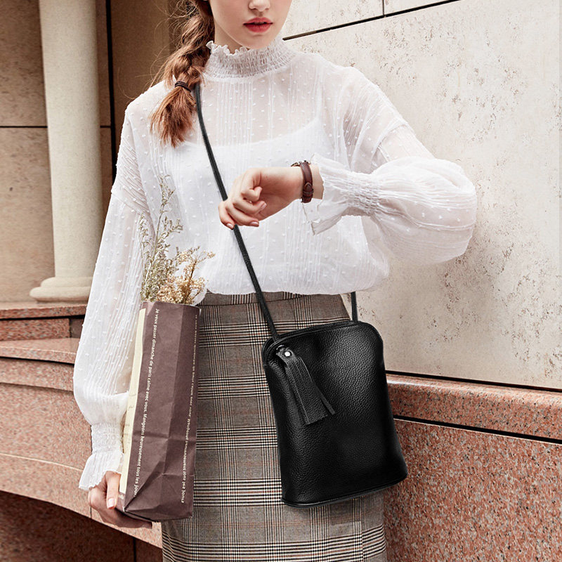 2020新款大容量女士单肩潮真皮包包 七黛蒂兰雅女士包袋