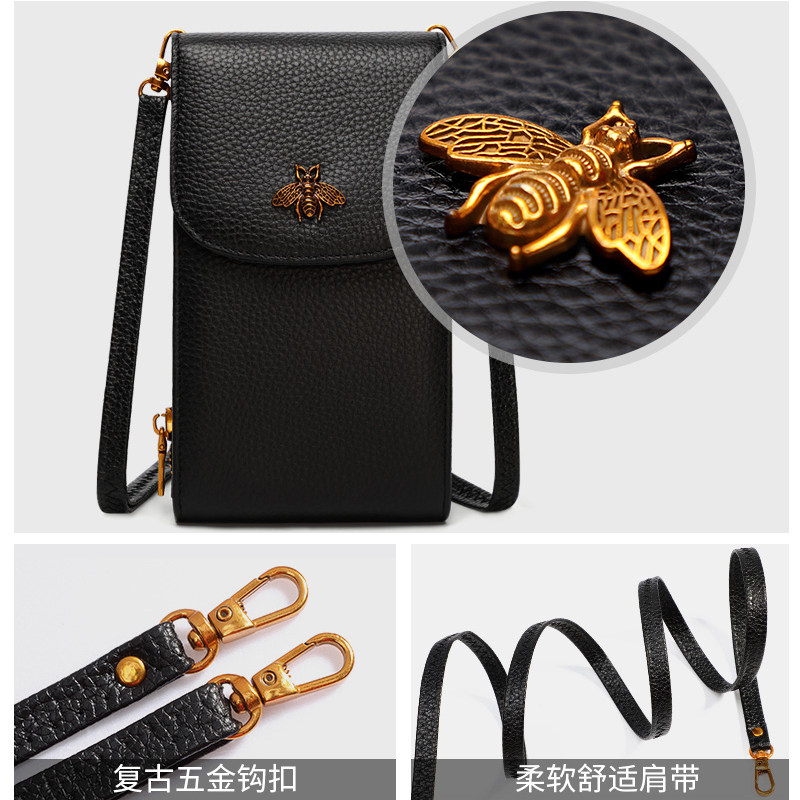 真皮迷你手机包女2020新款装斜挎包 七黛蒂兰雅手机包