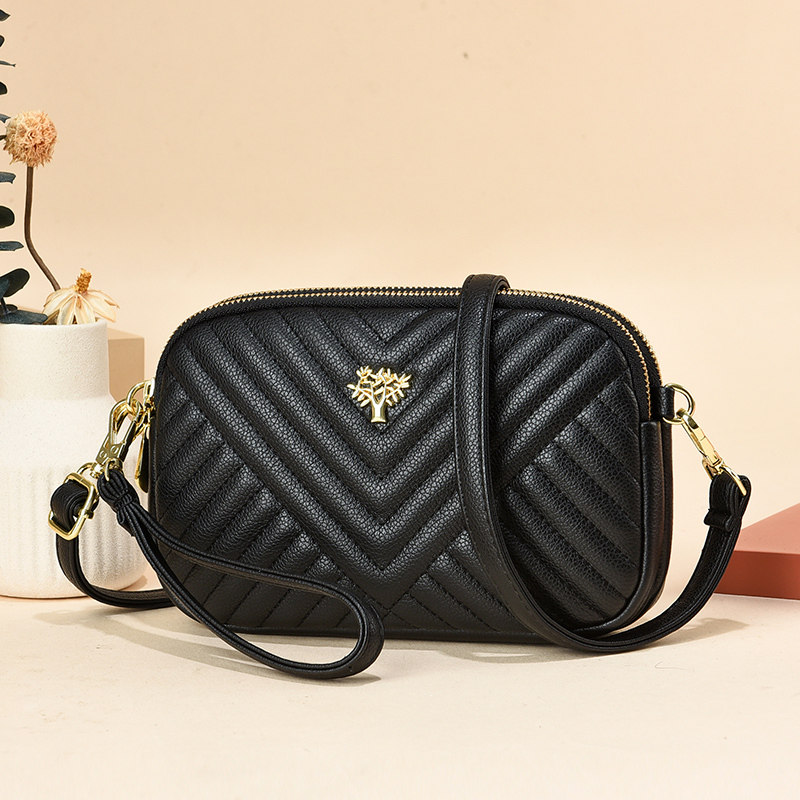 妈妈手拿零钱包2022新款长款斜挎包 淡然箱包女士包袋