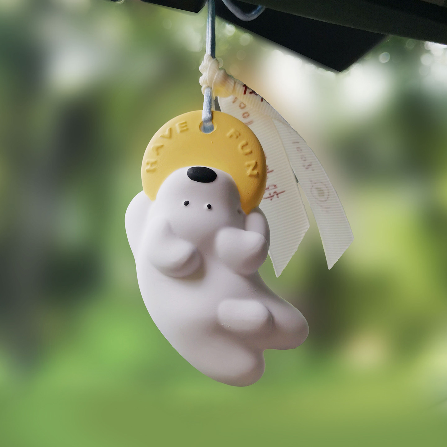 小狗带你玩飞盘 | 原创小狗可爱治愈车挂扩香石香薰石膏挂件礼物,淘宝优惠券,粉丝福利购,淘宝优惠卷