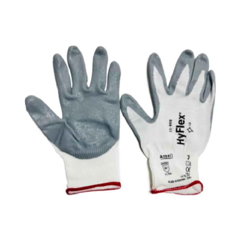 专柜安思尔Ansell 11-800手套丁腈尼龙透气浸掌涂胶浸胶防滑耐磨 - 图0