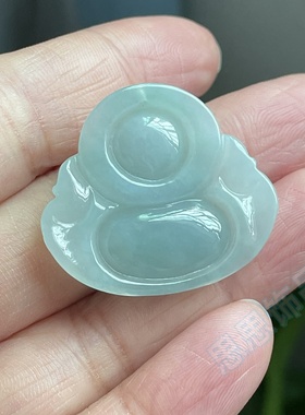 冰种佛公缅甸纯天然A货翡翠