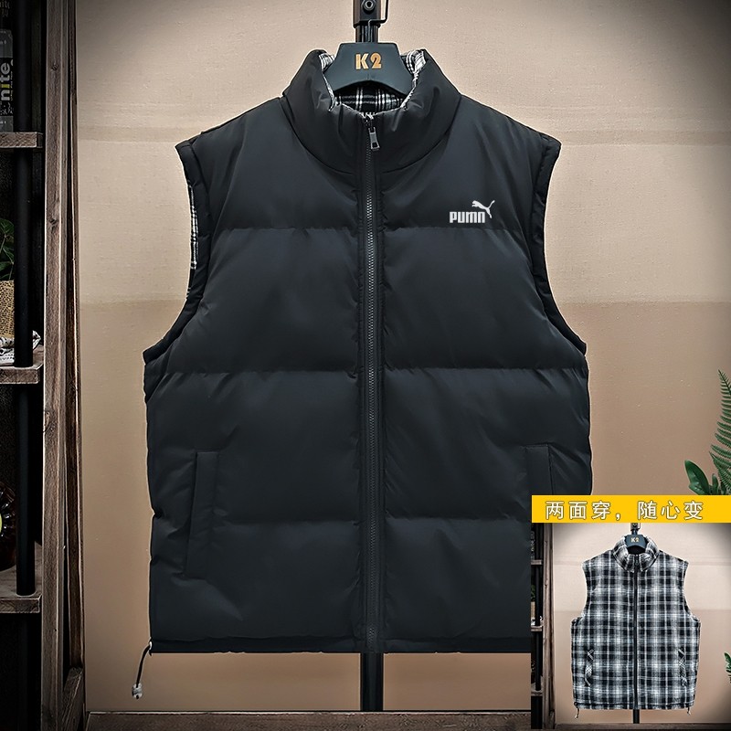 【品牌专区】秋冬季男士羽绒外套加厚保暖羽绒棉马甲双面穿坎肩潮,淘宝优惠券,粉丝福利购,淘宝优惠卷