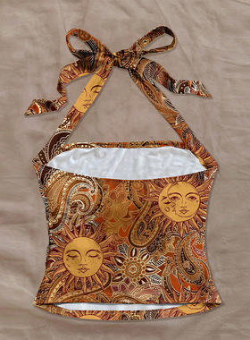 吊带上衣性感挂脖小背心女装