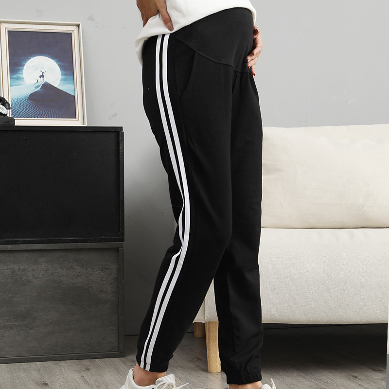 大码加肥孕妇加绒运动裤薄绒打底裤 恋酷桥孕妇打底裤