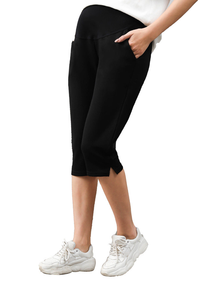 大码孕妇七分200斤宽松垂感打底裤 恋酷桥孕妇打底裤