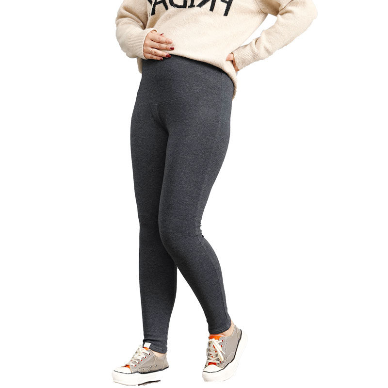 大码孕妇托腹潮妈黑色加肥打底裤 恋酷桥孕妇打底裤