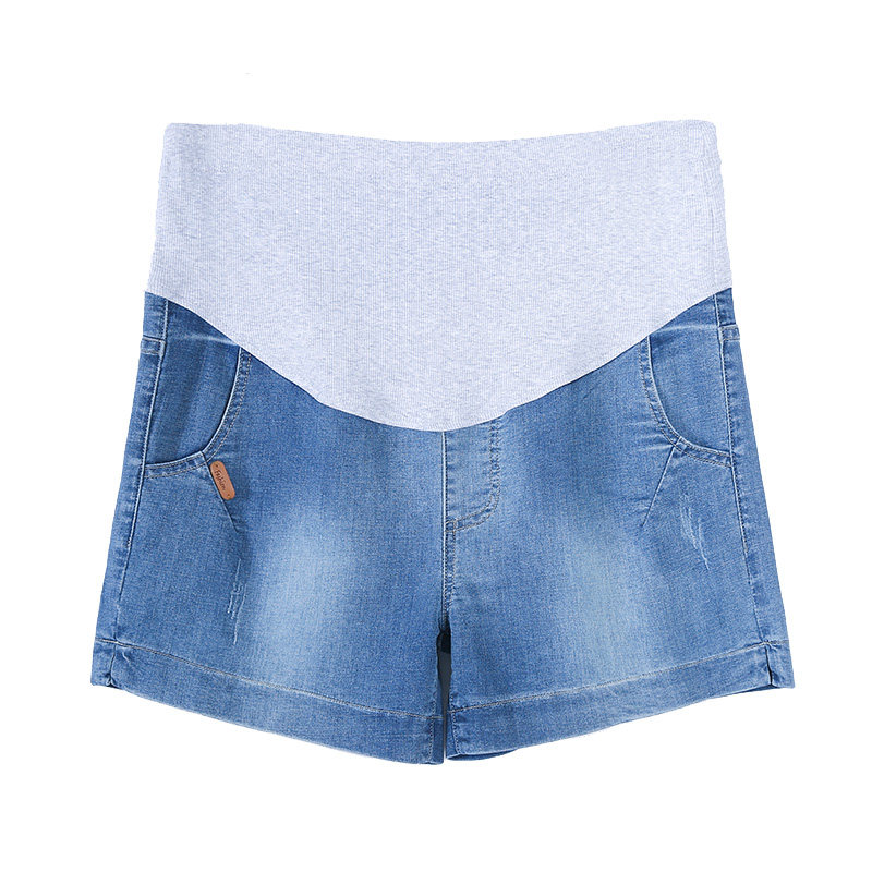 夏季200斤加肥加大码孕妇牛仔裤 恋酷桥孕妇打底裤