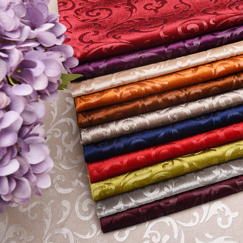 新款沙发布料加厚金丝绒大花多色软包背景抱枕面料手工DIY布料 - 图2