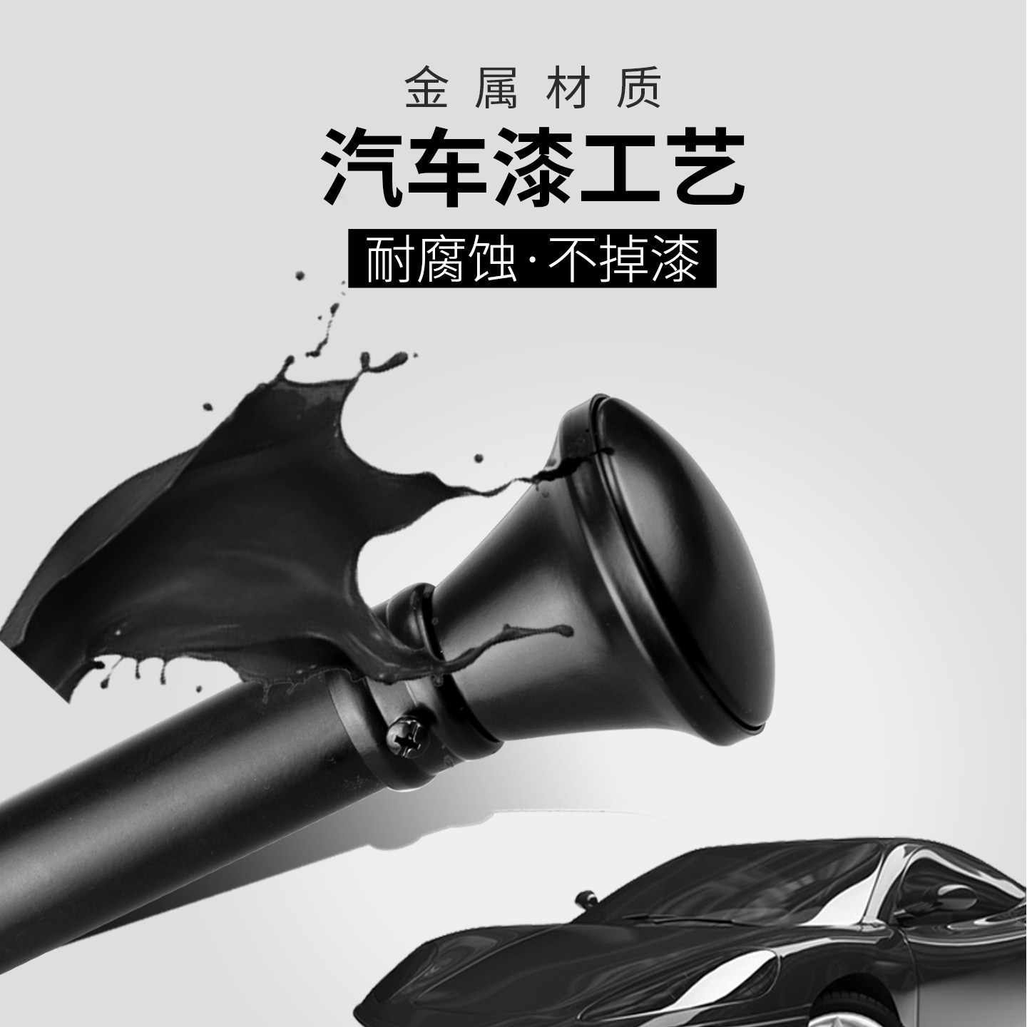 加厚窗帘杆头罗马杆头装饰头铁艺平头堵头堵封口两头帽黑白色配件,淘宝优惠券,粉丝福利购,淘宝优惠卷