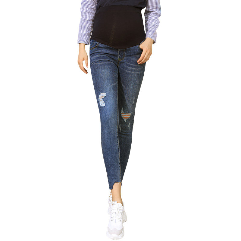 孕妇夏季九分时尚潮妈夏装休闲裤 孕之优品孕妇打底裤