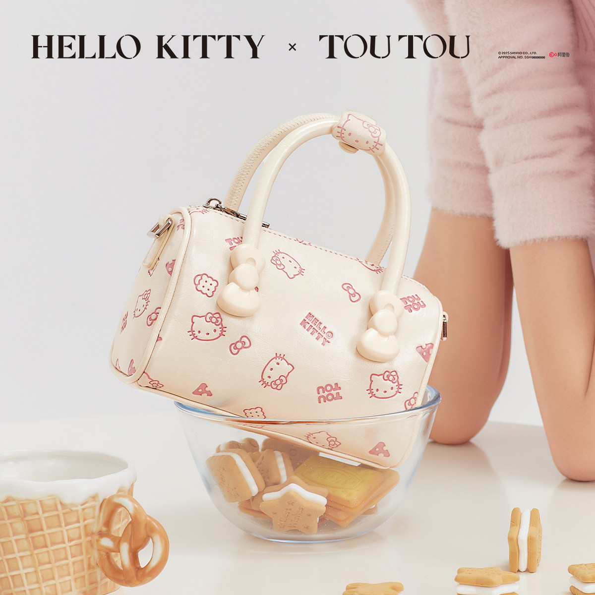 生日礼物TOUTOUhellokitty凯蒂猫波士顿包哈喽kt保龄球包送女生,淘宝优惠券,粉丝福利购,淘宝优惠卷