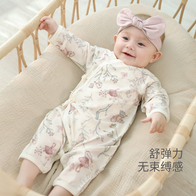 巴厘小猪女宝连体衣四季空调服