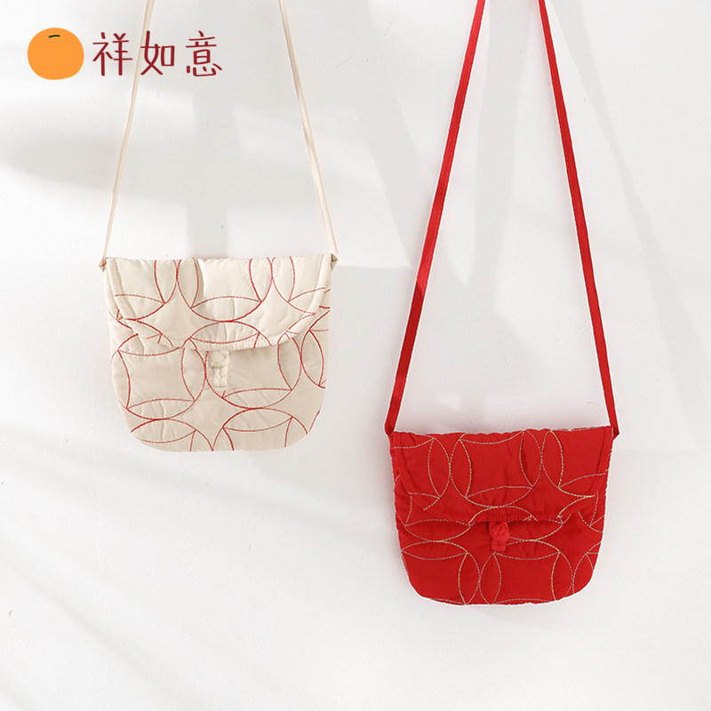 儿童单肩包男女宝宝迷你小包包婴儿红色男童新年包女童喜庆斜挎包,淘宝优惠券,粉丝福利购,淘宝优惠卷