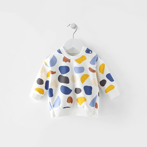 Детская осенняя толстовка для мальчиков, детский комбинезон для выхода на улицу, футболка, в западном стиле