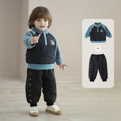 巴厘小猪宝宝裤子秋冬季加绒长裤