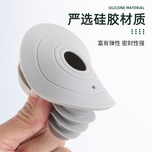 下水管防臭密封圈洗手盆洗衣机排水管封口器下水道管道防返臭神器 - 图3