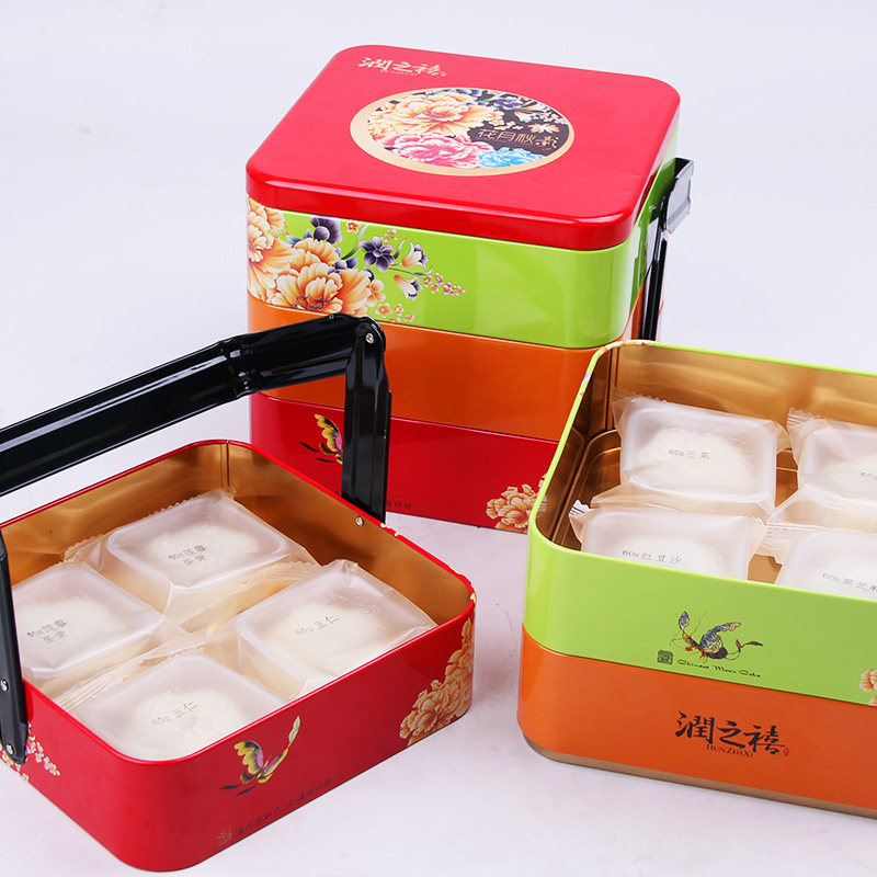 润之禧冰皮流心铁礼盒装蛋黄月饼 润馨食品月饼