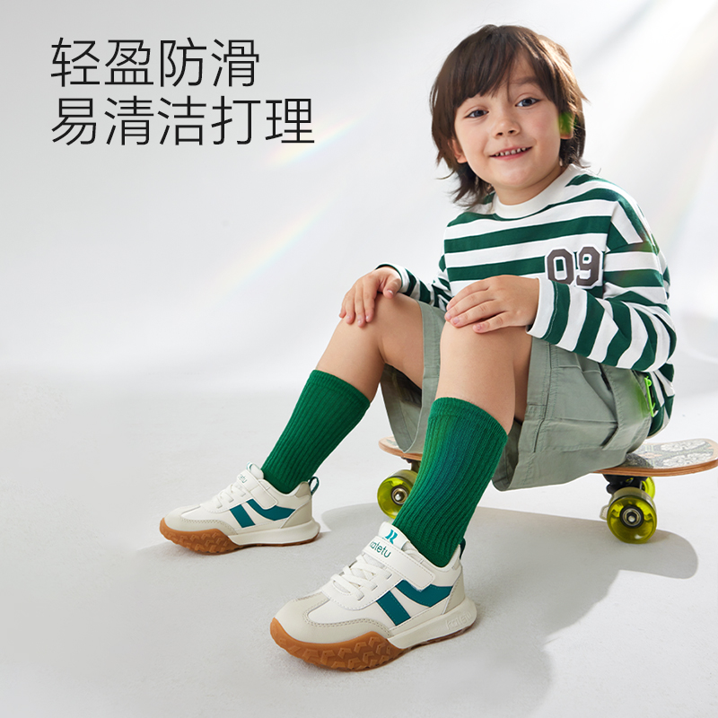 卡特兔童鞋儿童幼儿园男童2025春季新款鞋子防滑宝宝女童运动鞋