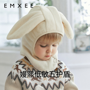 嫚熙婴儿帽子秋冬保暖围脖
