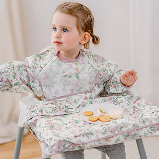 嫚熙宝宝围兜一体式餐椅罩衣