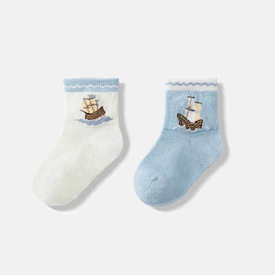 降！嫚熙婴儿袜子夏季薄款2双