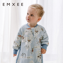 (Broken Yard clear cabin) Kidman hee baby sleeping bag Spring and autumn thermostatic anti-kick by child anti-chill baby sleeping bag