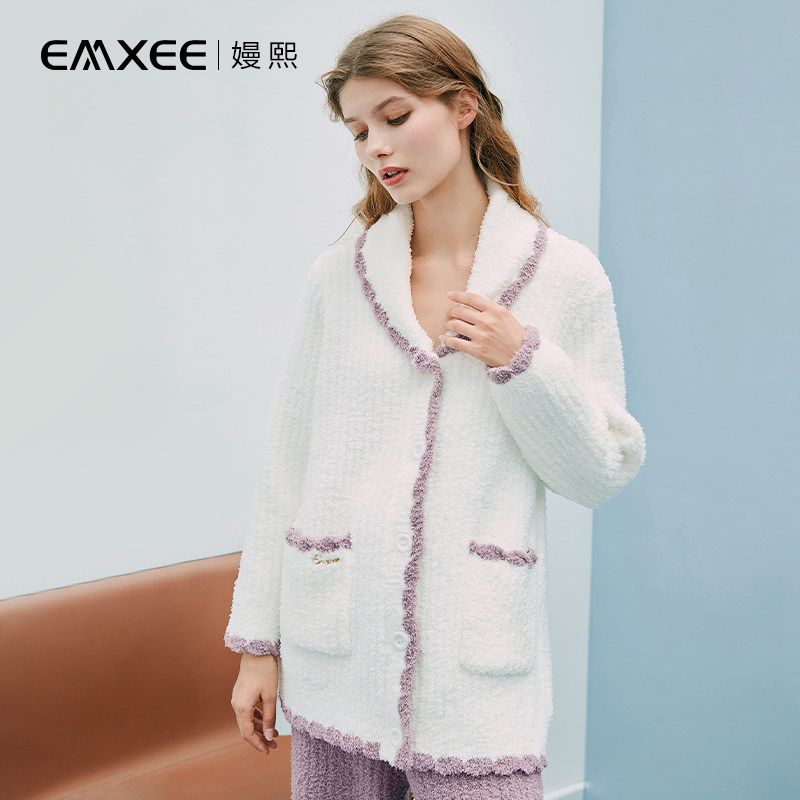 【新品】嫚熙秋冬月子服哺乳可睡衣 嫚熙家居服套装