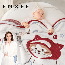 (Tang Yixin Recommended) Kidmans Half Suede Cover Blanket Baby Blanket Children Quilted for Baby Nap Quilt