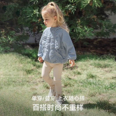 嫚熙童装儿童打底裤女童内搭裤子女宝安全裤透气宝宝春季外穿长裤