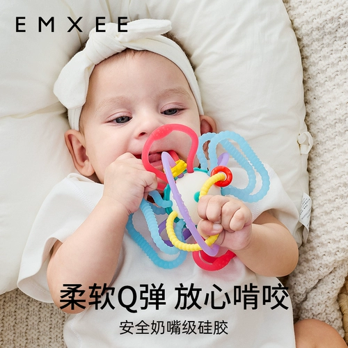 Детский прорезыватель, жевательная хваталка для правильного прикуса, игрушка, пищевой силикон