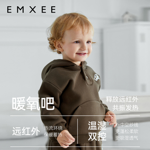 嫚熙儿童暖氧吧卫衣加绒加厚