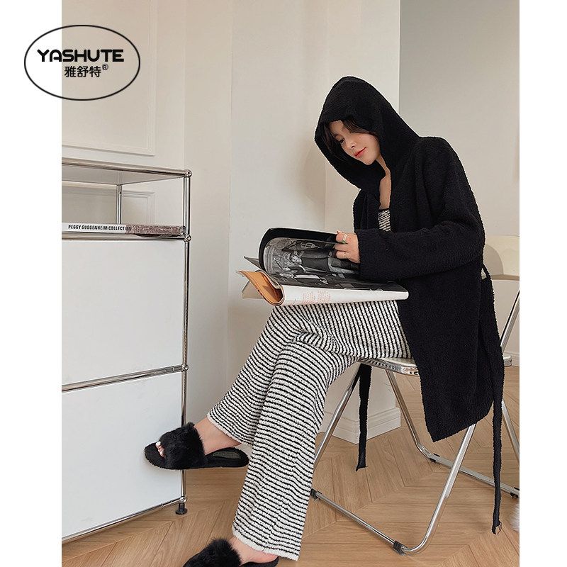 秋冬季2021新款软绵绵半边绒睡衣 雅舒特睡衣/家居服套装