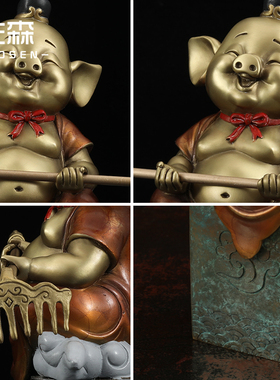 招财玄关摆件礼品猪年吉祥物