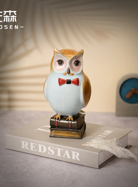 佐森猫头鹰摆件家居装饰品工艺品