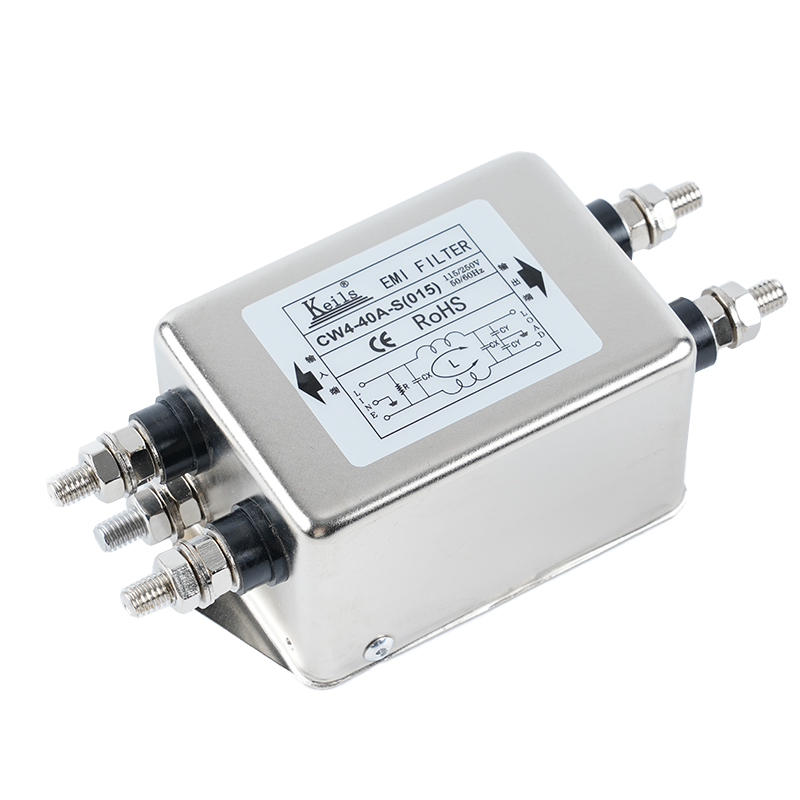KEILS电源滤波器220V单相40A电源净化交流滤波器CW4-40A-S(015) - 图2