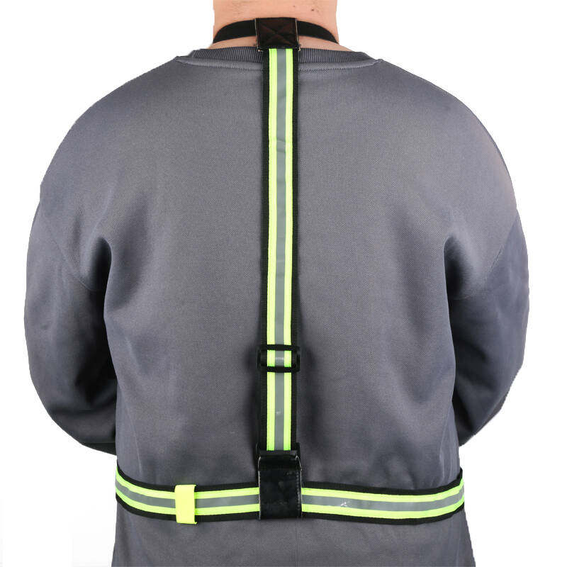 执法记录仪背带胸前佩戴固定对讲机腰带反光工地铁路铁道消防肩带 - 图0