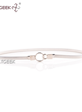 beltgeek简单欧美范松紧细腰带