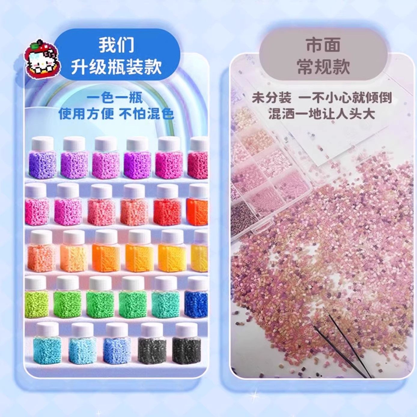 拼豆手工diy材料包全套补充包工具套装烘焙布熨烫纸垫板豆针豆笔7,淘宝优惠券,粉丝福利购,淘宝优惠卷