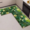 Kitchen floor mat L-shaped corner special floor mat 7-shaped