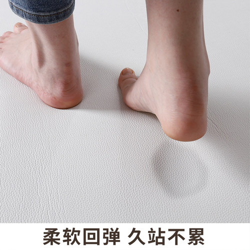 金黄色入户门地垫2026新款门口进门脚垫马年耐脏免洗PVC皮革地毯 - 图1