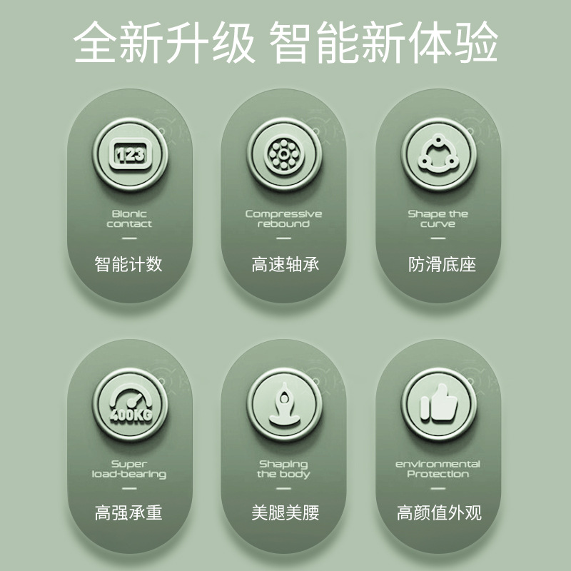 扭腰盘家用计数瑜伽健身辅助器扭扭乐运动转盘塑身智能防滑扭腰盘 - 图2