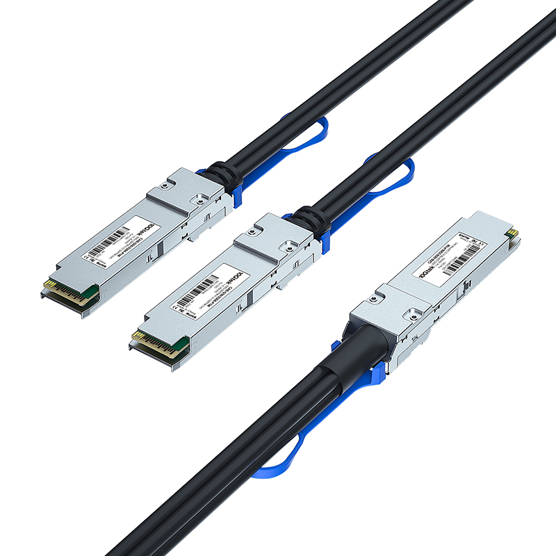 400G QSFP56 一分二 DAC高速线缆 直连铜缆 支持infiniband IB以太网协议兼容Mellanox思科华为等网卡/交换机 - 图0