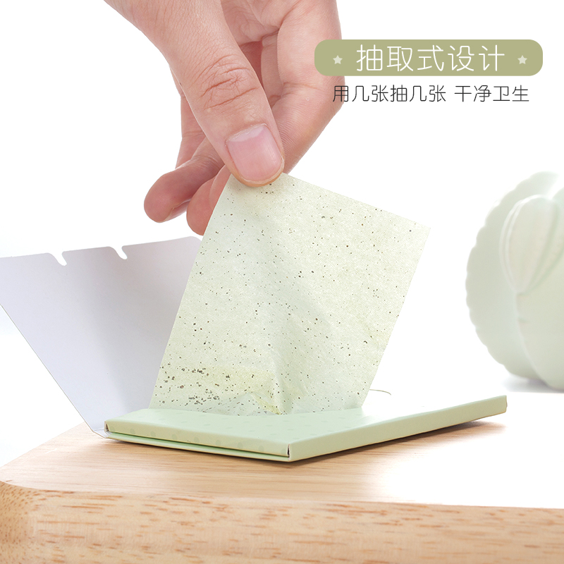 健美创研三佳专卖店200张 吸油纸面部女控油收缩毛孔便捷吸油面纸去油纸脸部男士夏季3