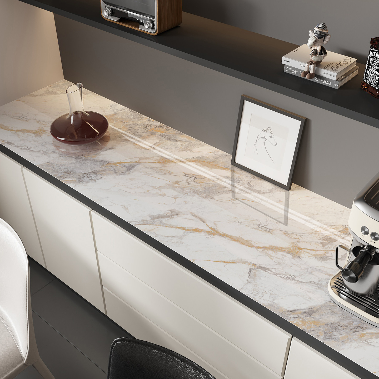 桌面台面保护膜大理石纹翻新贴纸厨房防油餐边柜遮丑改色自粘墙纸,淘宝优惠券,粉丝福利购,淘宝优惠卷