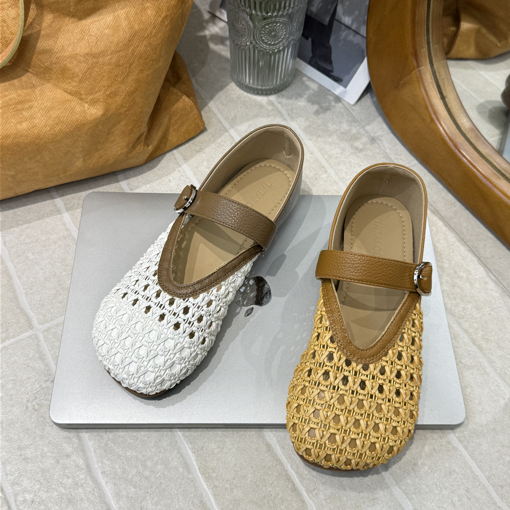 TATAFOCUS~镂空凉鞋一字扣玛丽珍鞋平底圆头百搭夏少女浅口915-30,淘宝优惠券,粉丝福利购,淘宝优惠卷