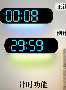 电子挂钟大屏数字夜灯时钟万年历LED多功能钟表挂钟客厅桌面闹钟