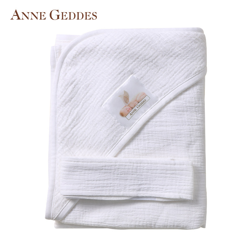 美国新生儿100%纯棉纱布a类抱毯 annegeddes龙苗凤宝婴童抱被/抱毯